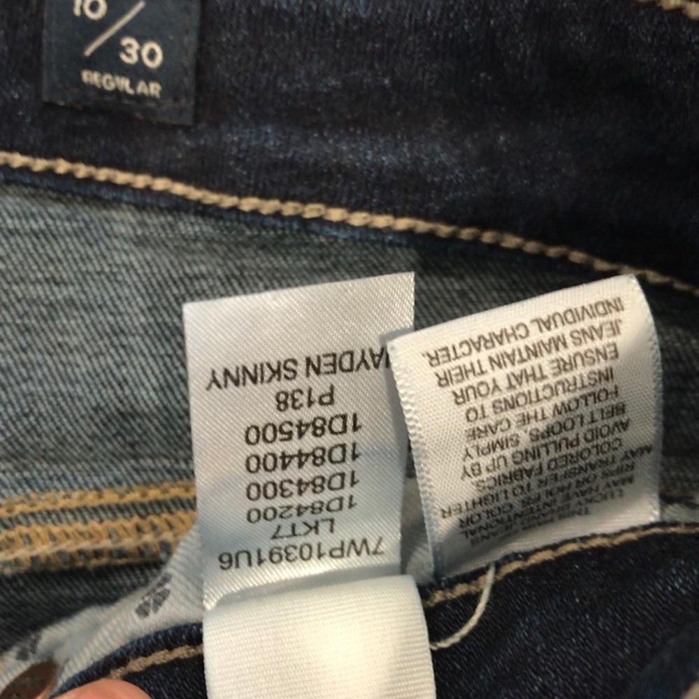 Lucky Brand jeans 10/30 Hayden Skinny